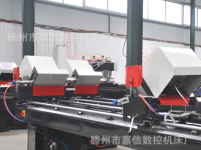 塑鋼門窗雙頭下料鋸 45度90度雙角鋸 PVC塑料型材平推切割機(jī)