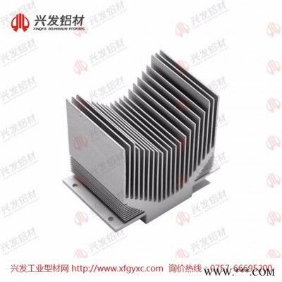 興發鋁業 鋁型材散熱器 電子散熱器型材定制加工