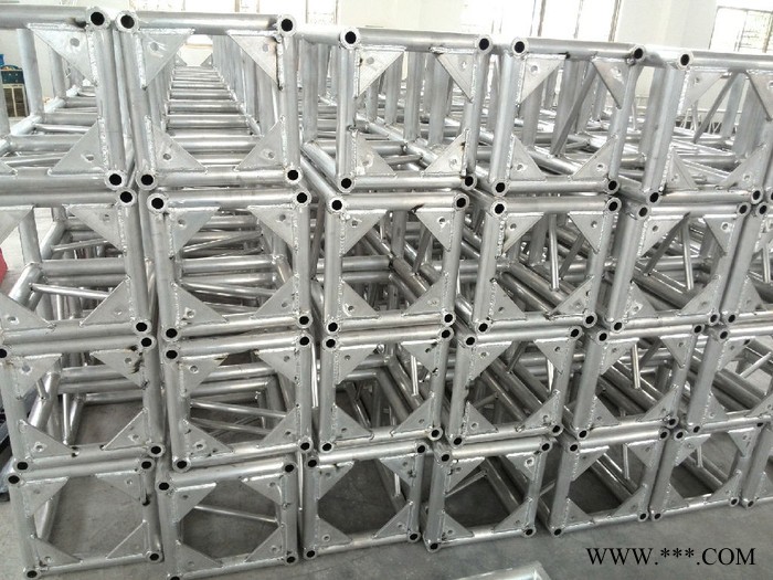 專業(yè)生產400*600三角鋁板架鋁合金舞臺桁架**鋁合金燈光架螺絲架龍門架Truss架國標鋁合金鋁板大桁架加固加厚