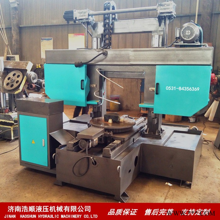 廠家直供南陽石旋轉(zhuǎn)平切帶鋸床 型材鋁材切割機   工業(yè)帶鋸  數(shù)控全自動切割鋸床
