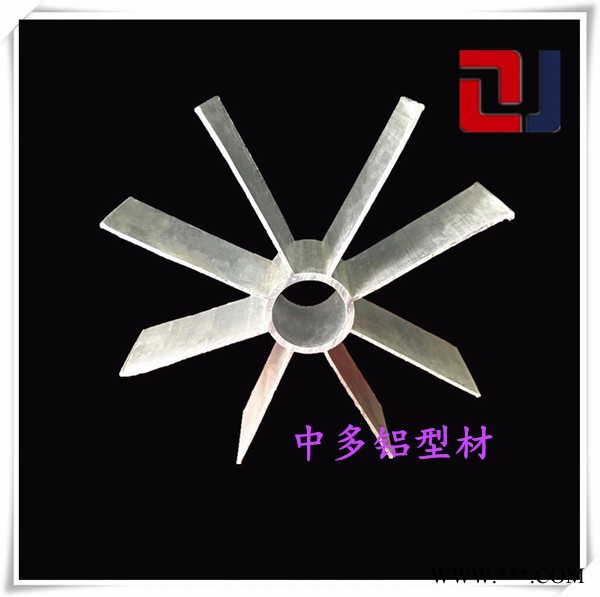 中多鋁型材星型管汽化器翅片汽車鋁型材電機殼6063汽化器型材