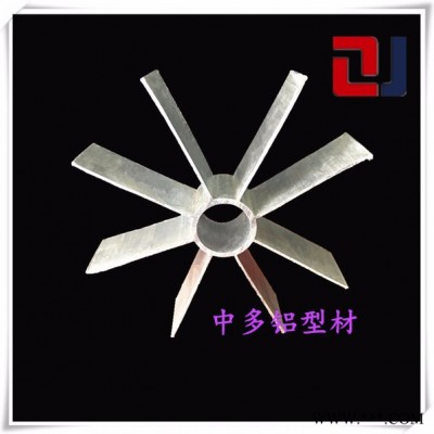 中多鋁型材星型管汽化器翅片汽車鋁型材電機殼6063汽化器型材