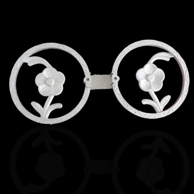 廠家供應(yīng)庭院護(hù)欄配件鋁鑄花，雙環(huán)花批發(fā)
