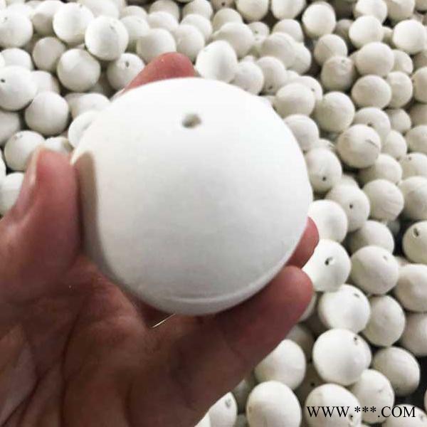 大量供應(yīng) 開(kāi)孔瓷球，惰性氧化鋁瓷球，菠蘿瓷球，10mm-60mm