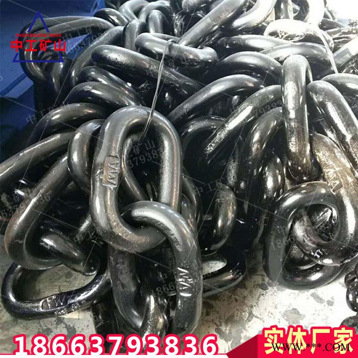 鍛打熱處理三環鏈 鍛打熱處理三環鏈 18X64圓環鏈規格全