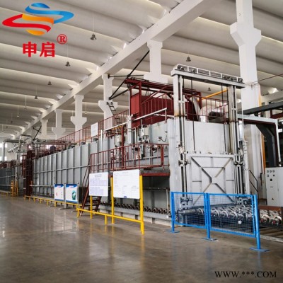 申啟 連續式輥棒鋁合金熱處理生產線汽車活塞支架固溶時效熱處理爐余熱回收 連續式鋁合金熱處理生產線