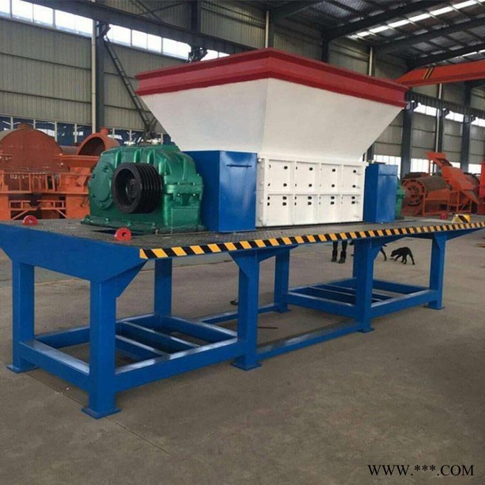 富德600廢舊金屬破碎機(jī)金屬塑料撕碎機(jī)雙軸廢鐵粉碎機(jī)小型多功能垃圾破碎機(jī)生活垃圾粉碎破碎
